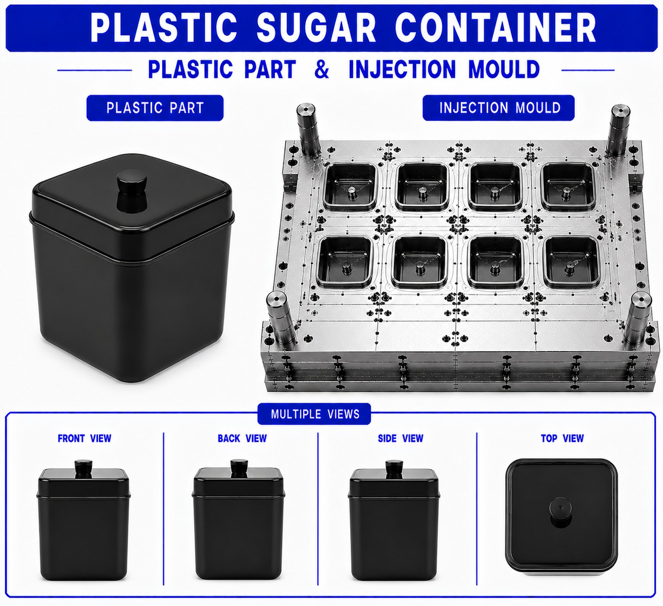 Plastic Sugar Container Mould and Moulding Service